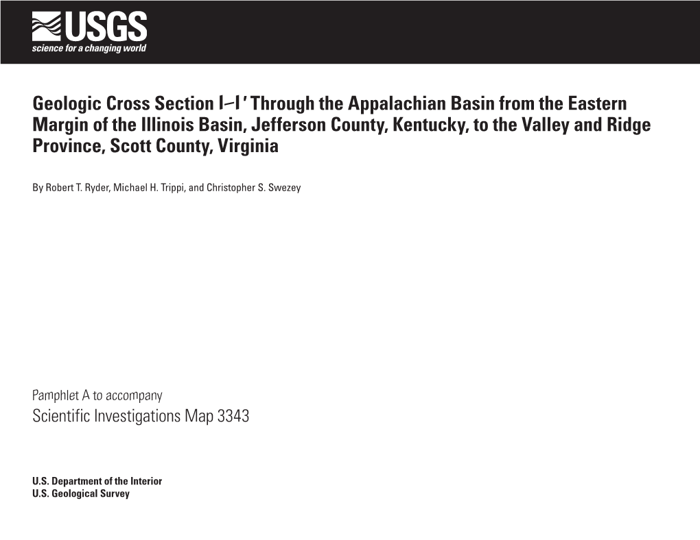 Geologic Cross Section I–I' Through the Appalachian Basin from The