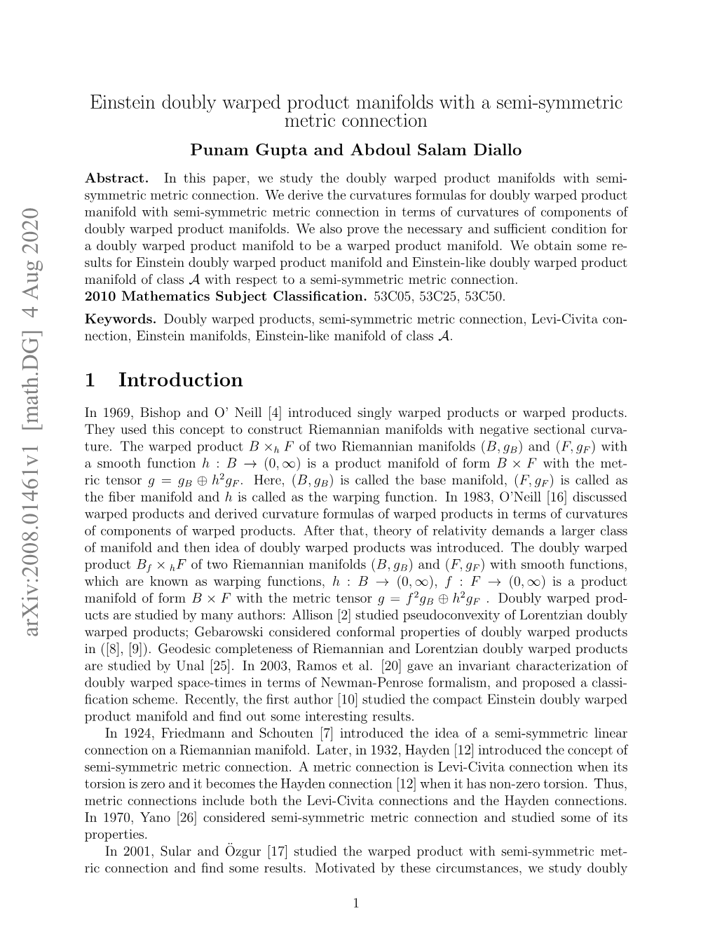 Einstein Doubly Warped Product Manifolds with a Semi-Symmetric