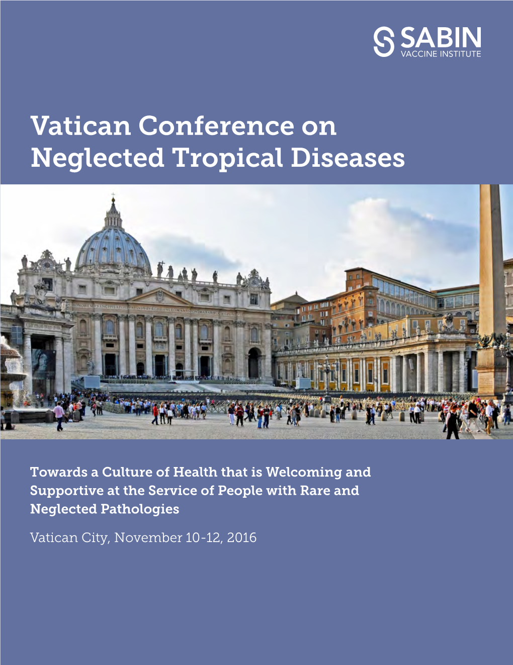 Vatican Conference on Neglected Tropical Diseases