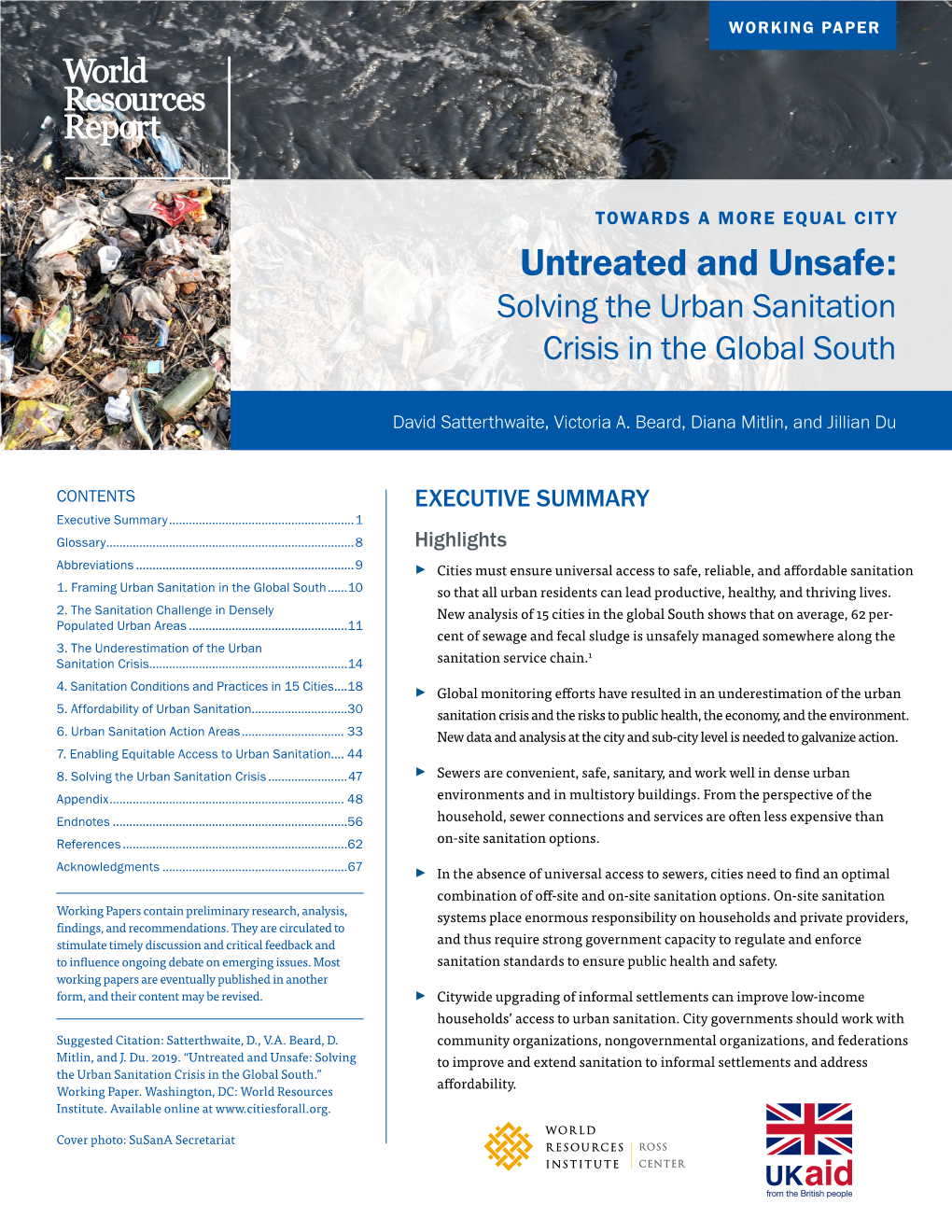 Untreated and Unsafe: Solving the Urban Sanitation Crisis in the Global South