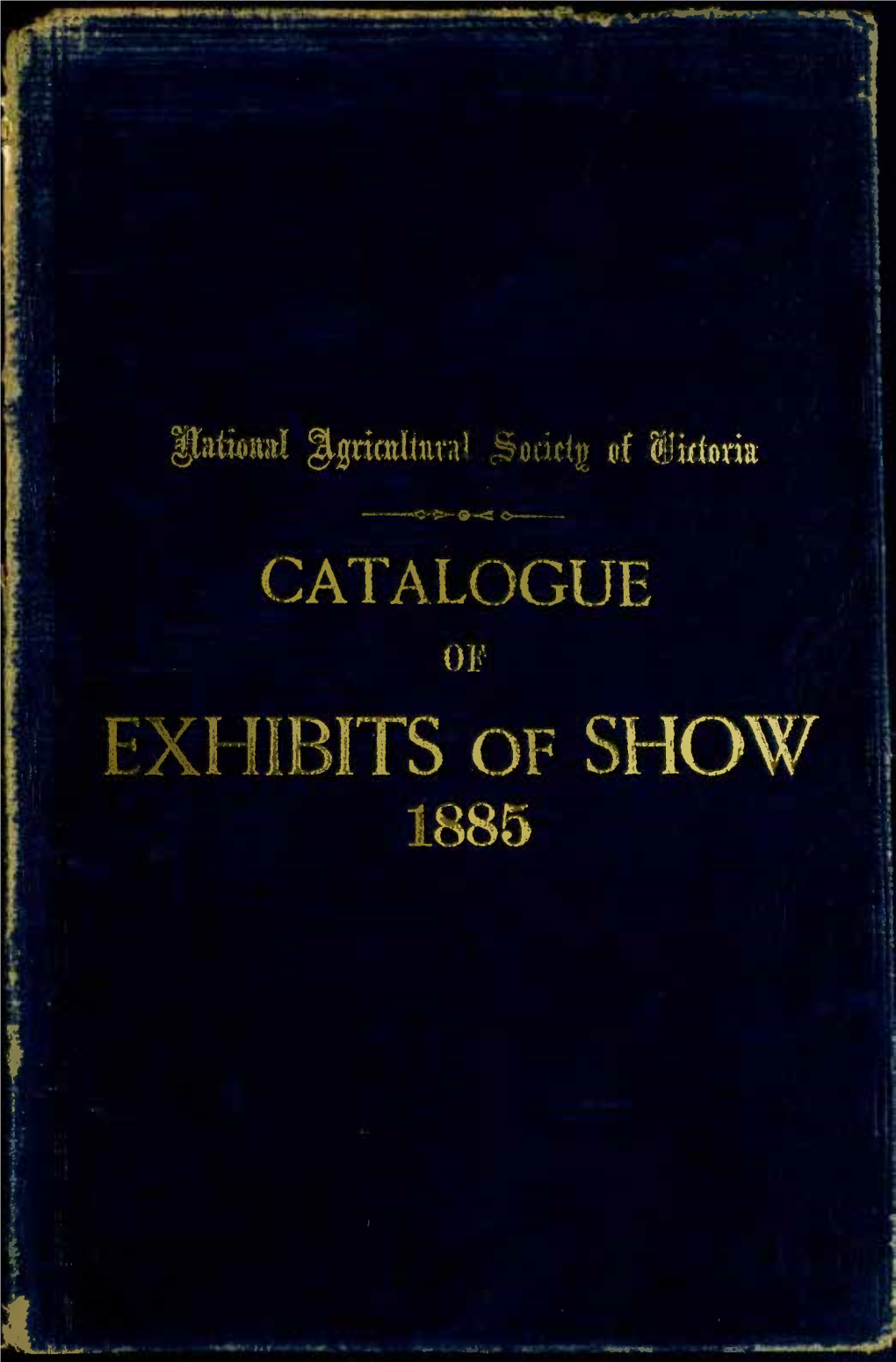 RMS Catalogue of Exhibits 1885
