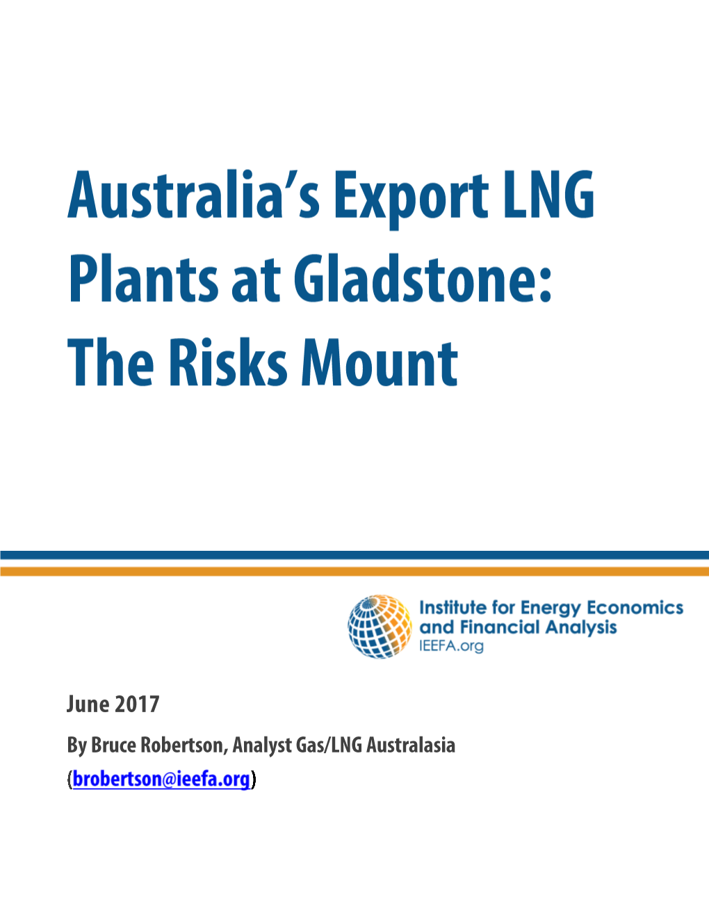 Australia's Export LNG Plants at Gladstone