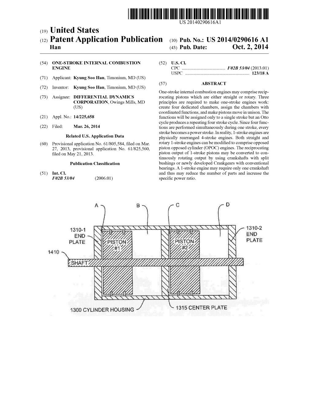 (12) Patent Application Publication (10) Pub. No.: US 2014/0290616 A1 Han (43) Pub