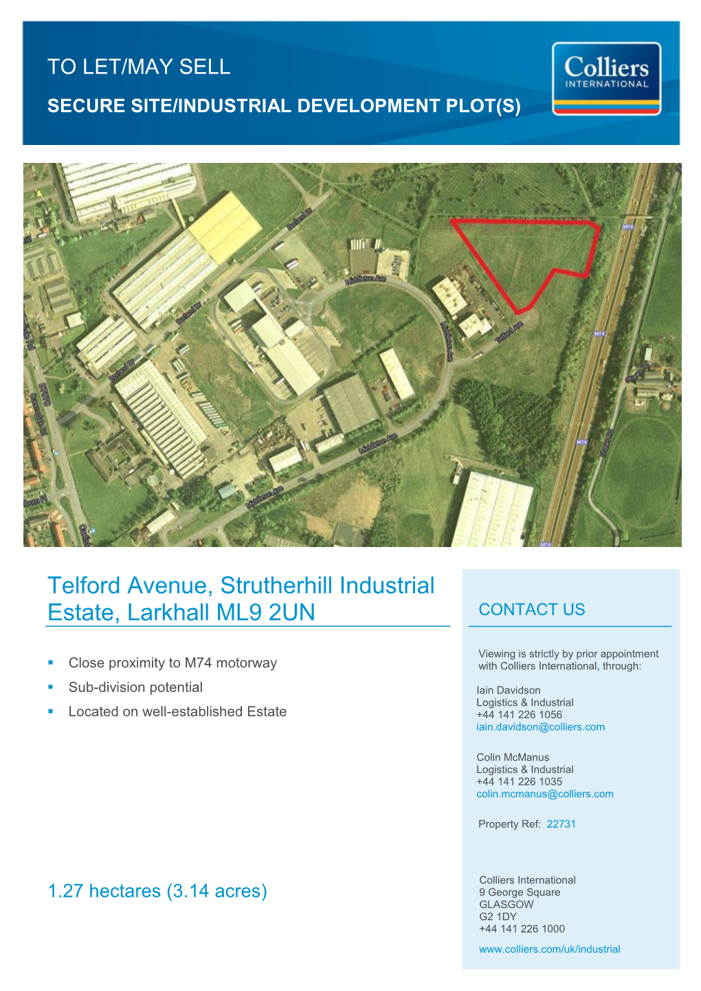 Telford Avenue, Strutherhill Industrial Estate, Larkhall ML9 2UN CONTACT US