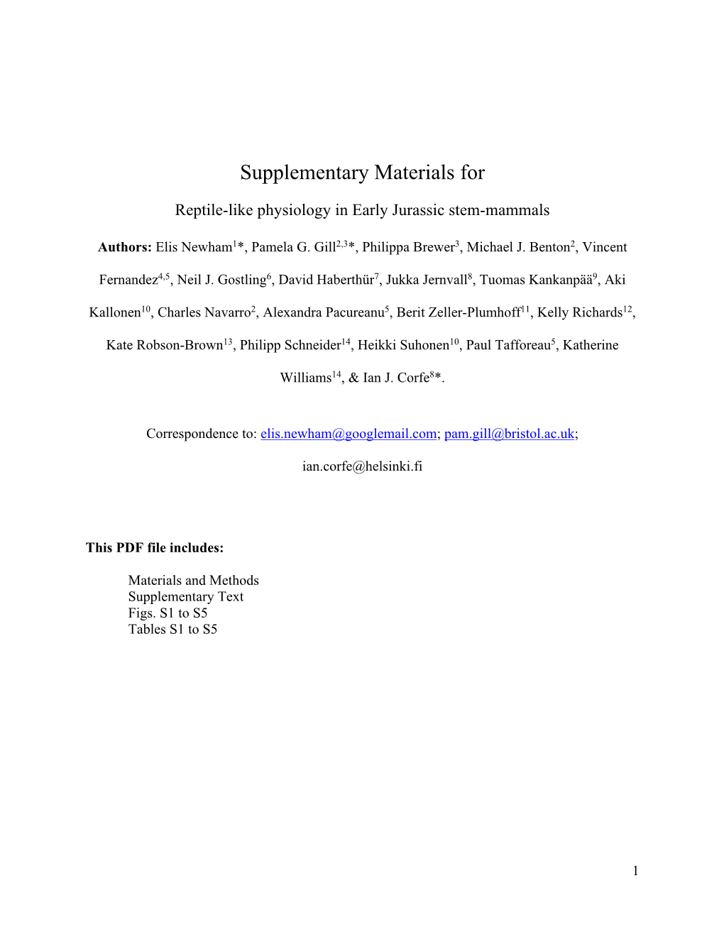 Supplementary Materials For