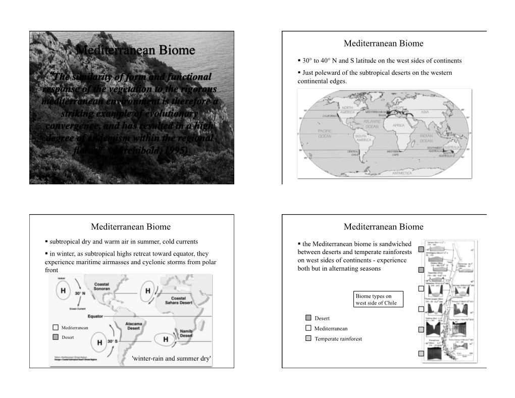 Mediterranean Biome