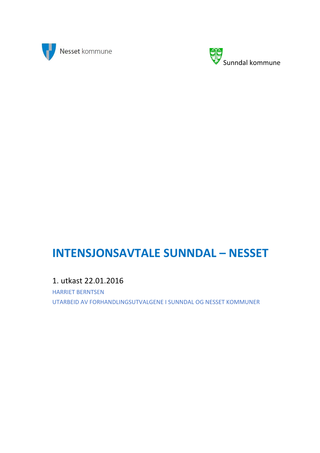 Intensjonsavtale Sunndal – Nesset