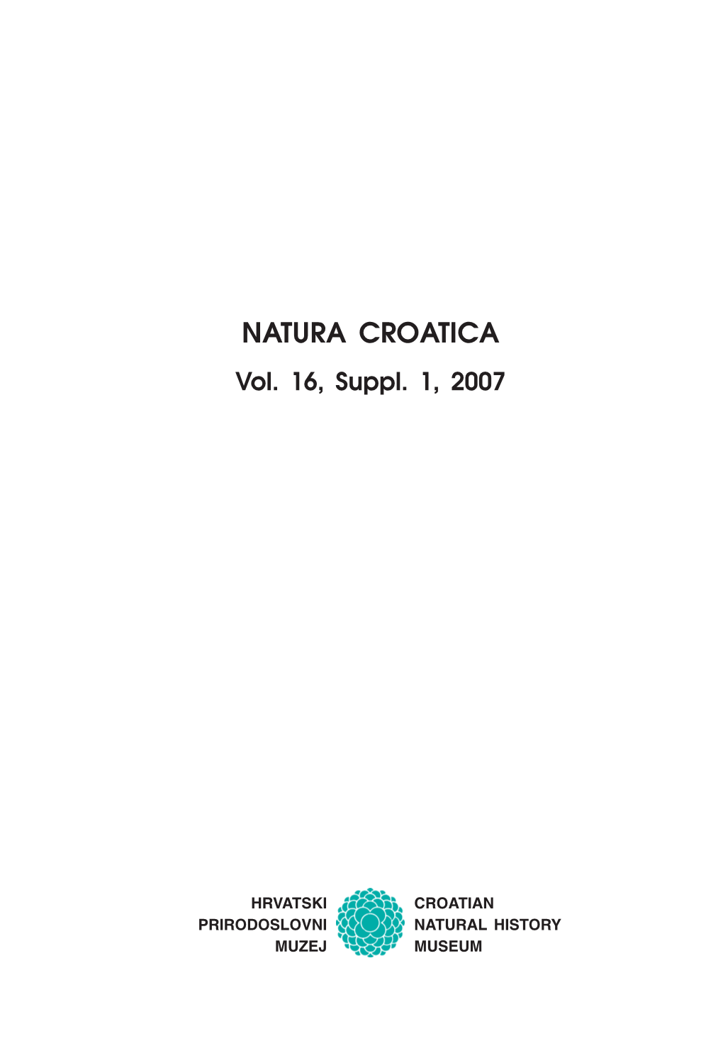 NATURA CROATICA Vol