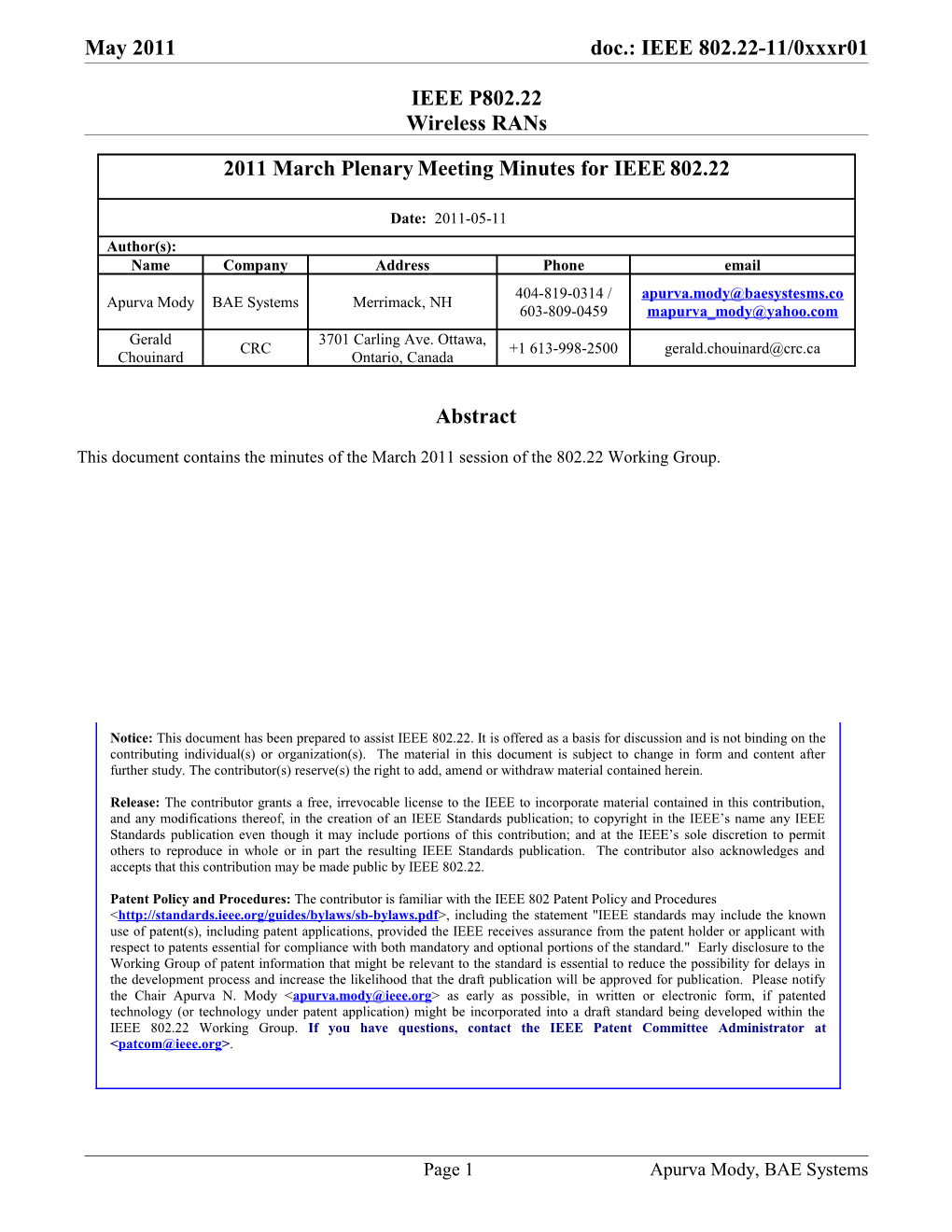 Wireless Regional Area Networks s1