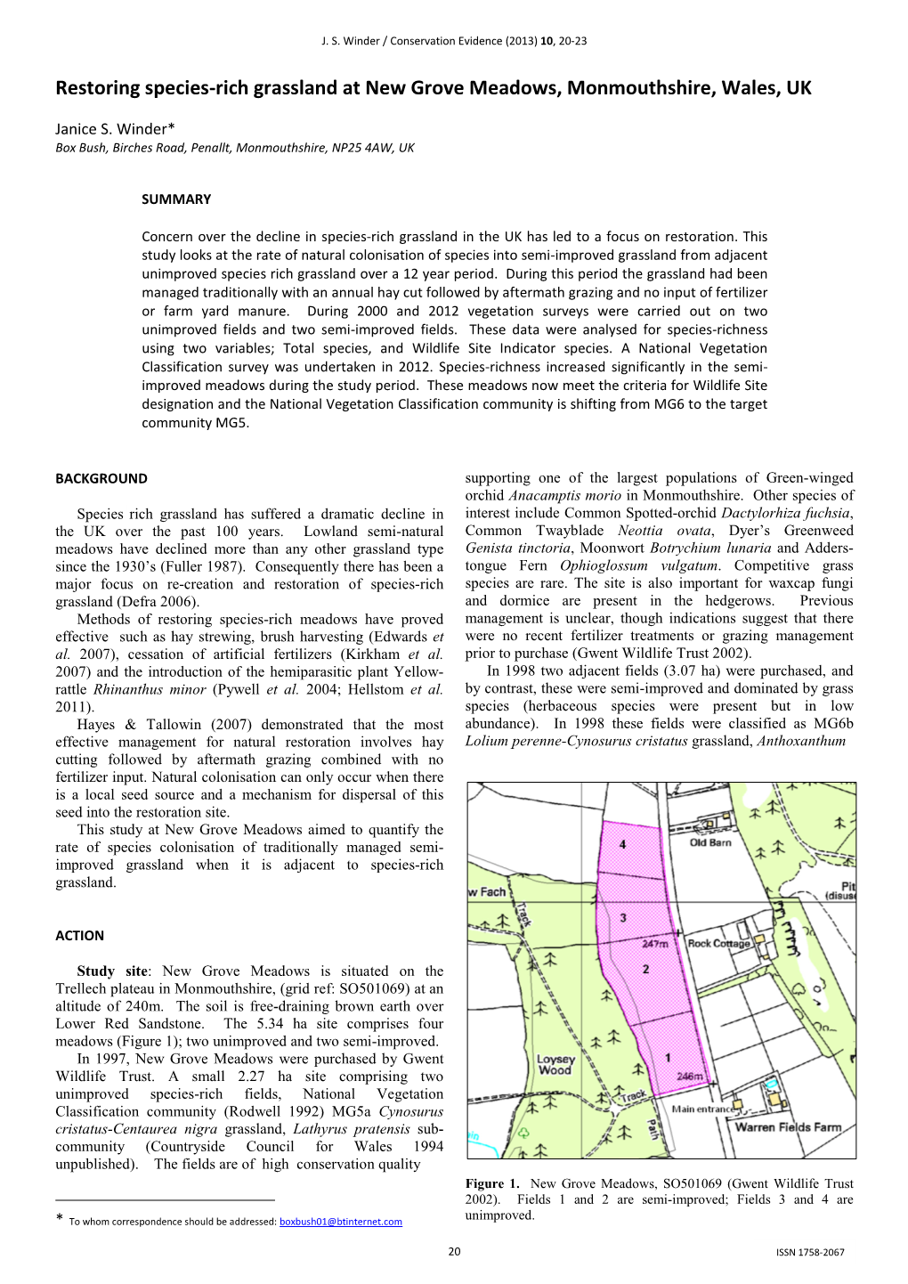 Invoking the Ancestors – Conservation Evidence Draft