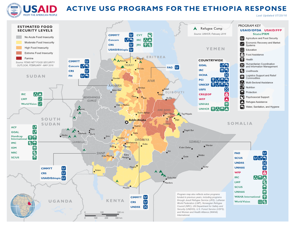 ETHIOPIA RESPONSE Last Updated 07/20/16