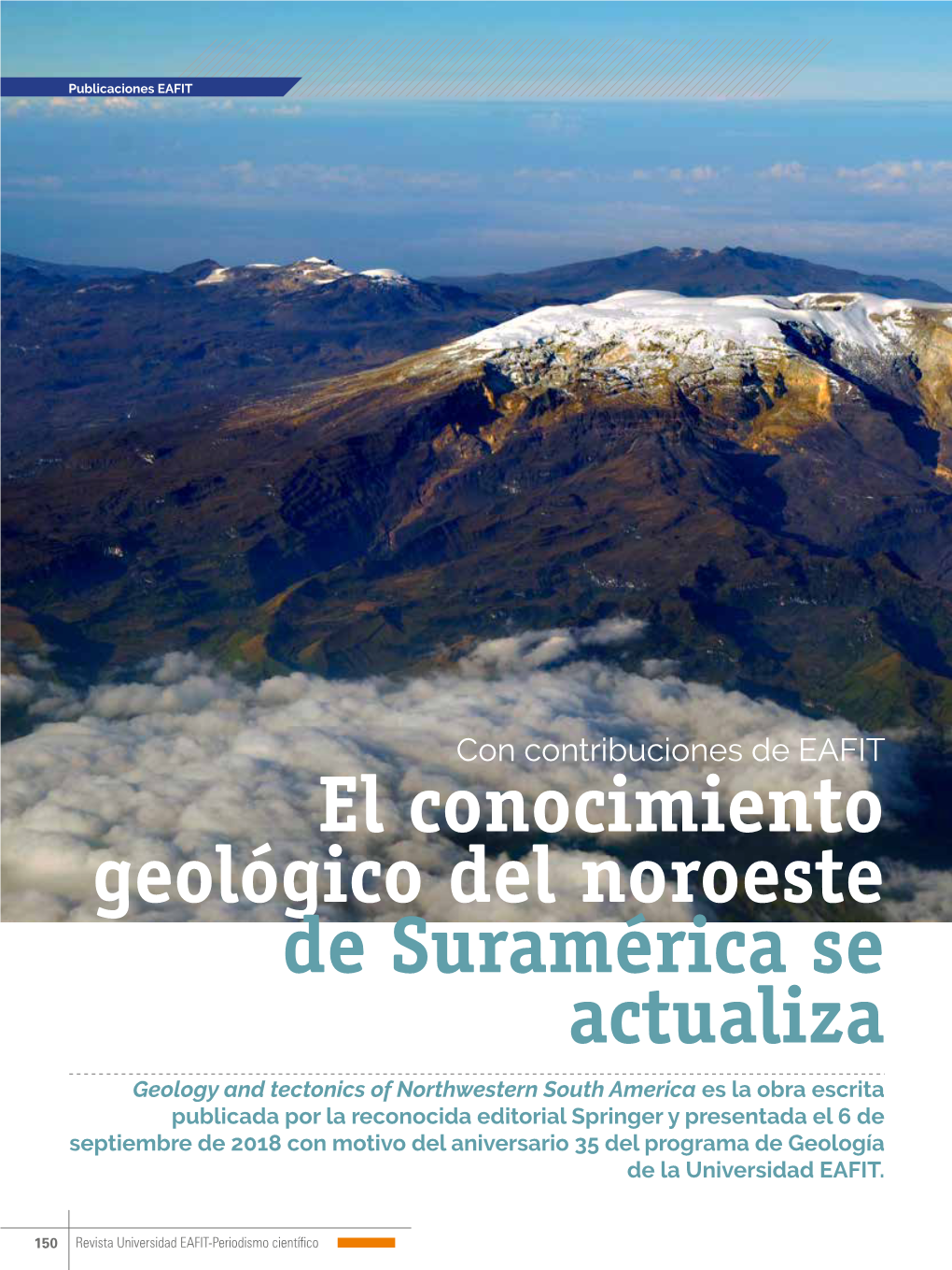 El Conocimiento Geológico Del Noroeste De Suramérica Se Actualiza