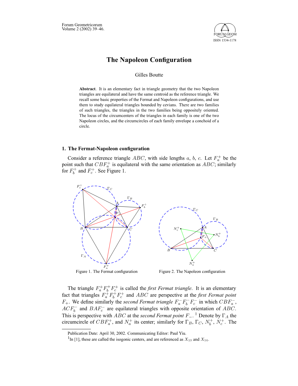 The Napoleon Configuration