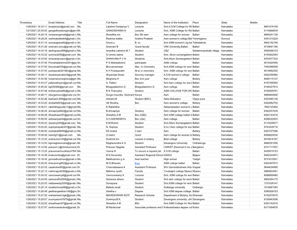 ASMC Etbio-2021 (Responses)