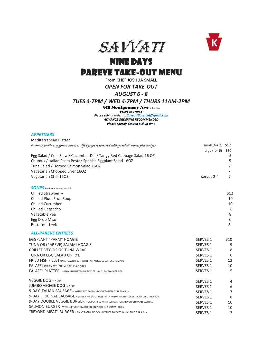 Savvati Nine Days