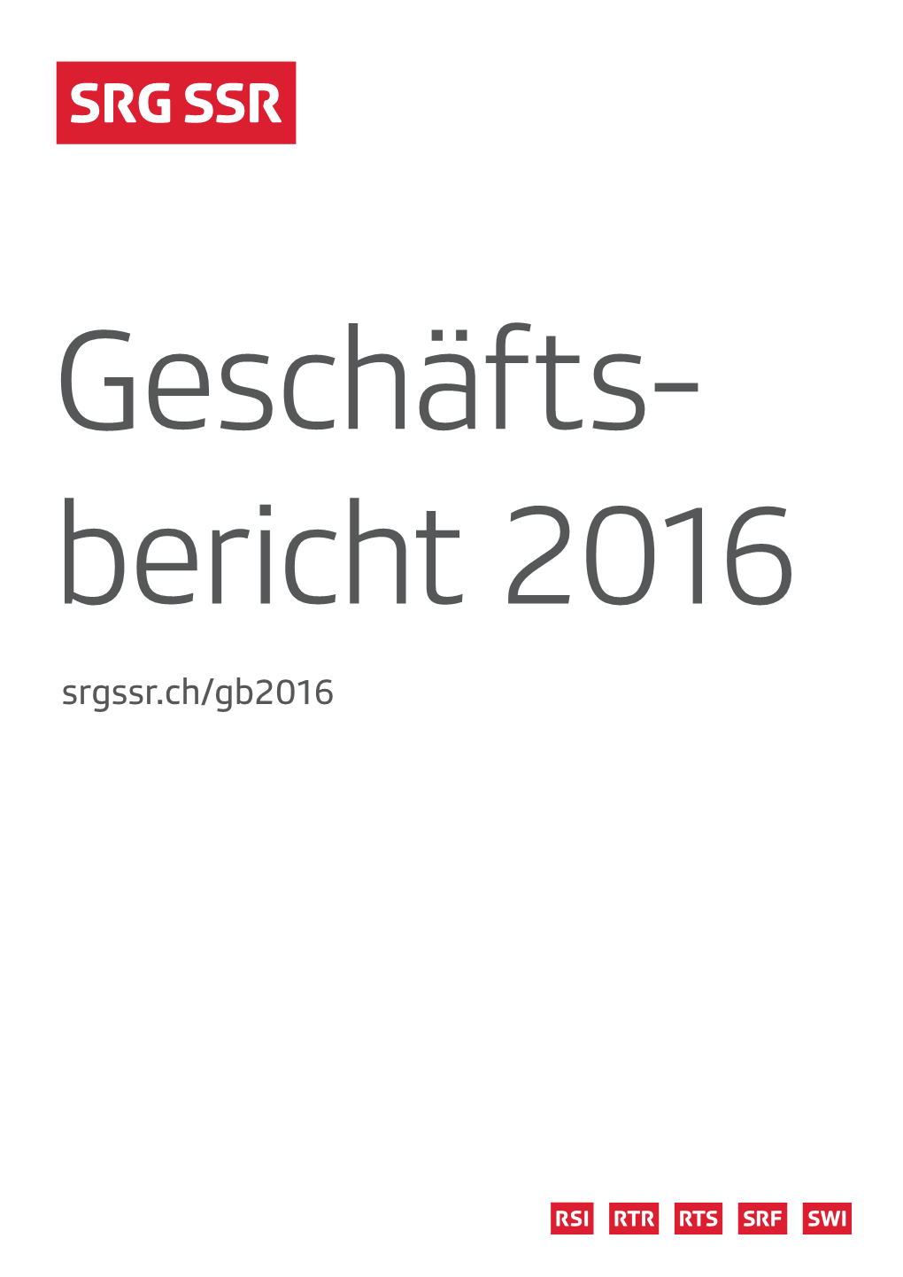 Srgssr.Ch/Gb2016 Inhalt