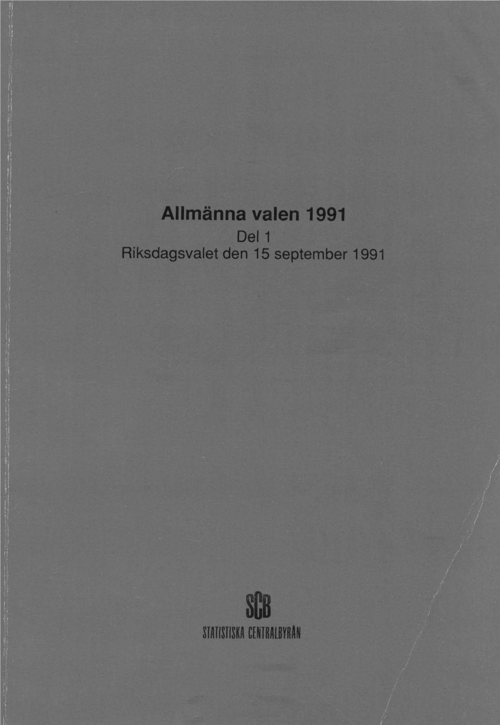 Allmänna Valen 1991