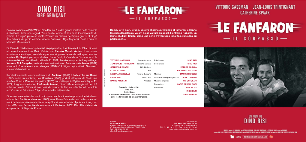 Doc 8PAGES LE FANFARON 14/05/09 16:35 Page 1