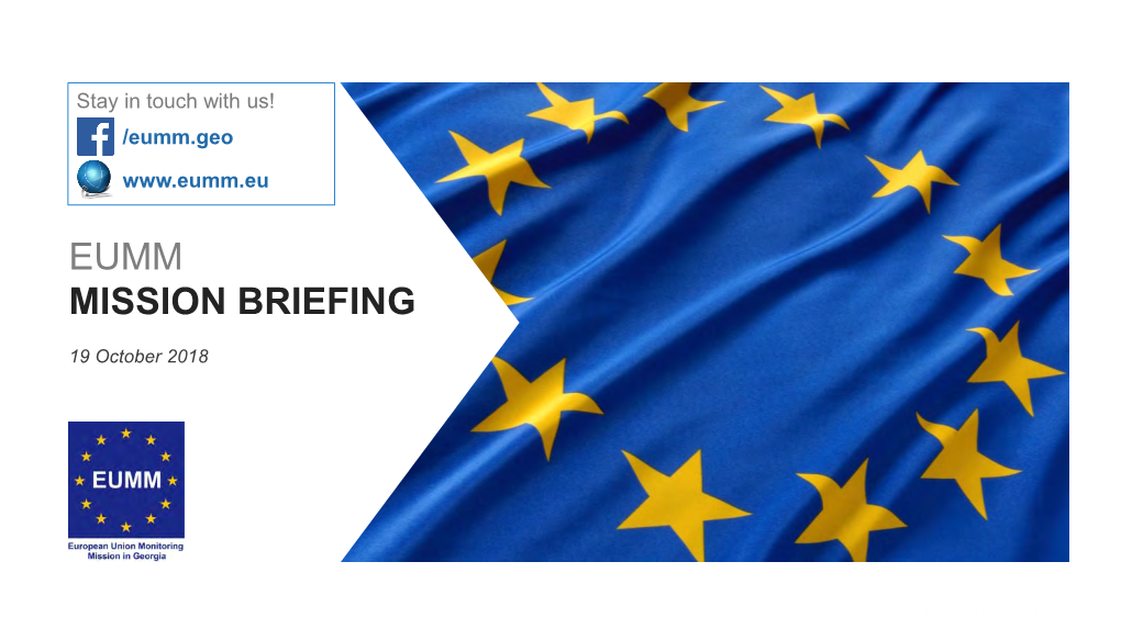 Combined Presentations (3): European Union Monitoring Mission