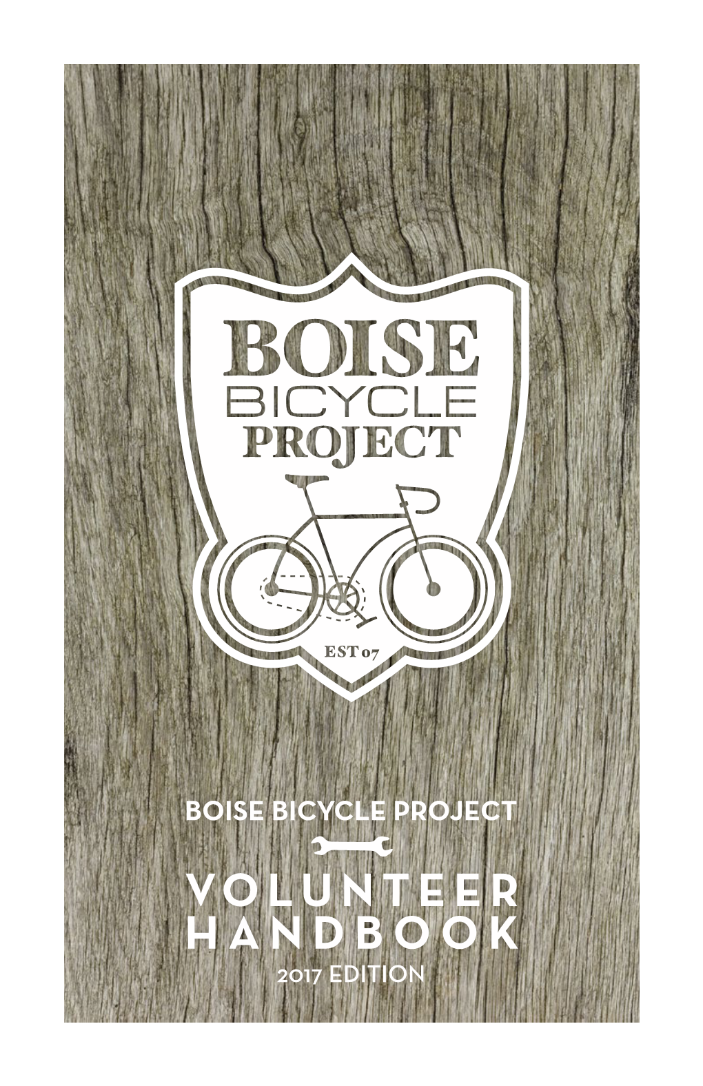 Volunteer Handbook Boise Bicycle Project