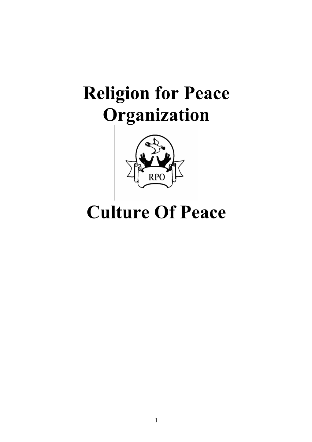 Religion for Peace Organization