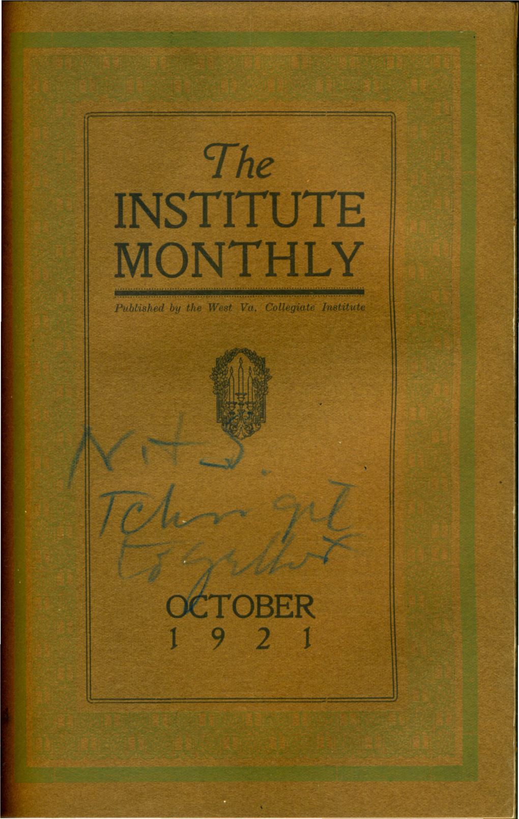 OCTOBER 1921 Number 1