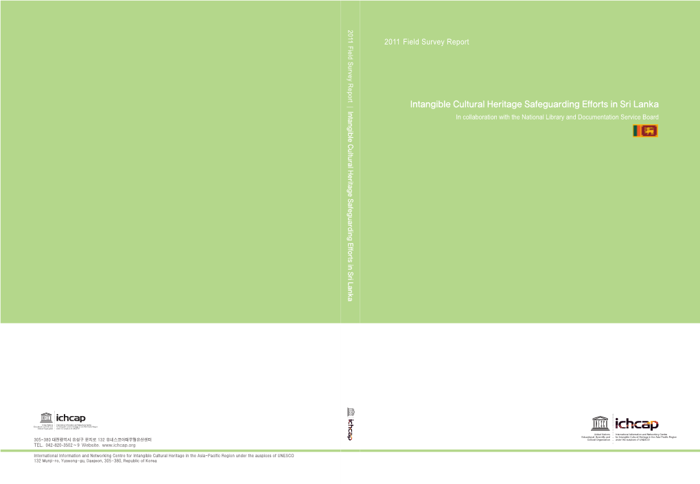 Intangible Cultural Heritage Safeguarding Efforts in Sri Lanka