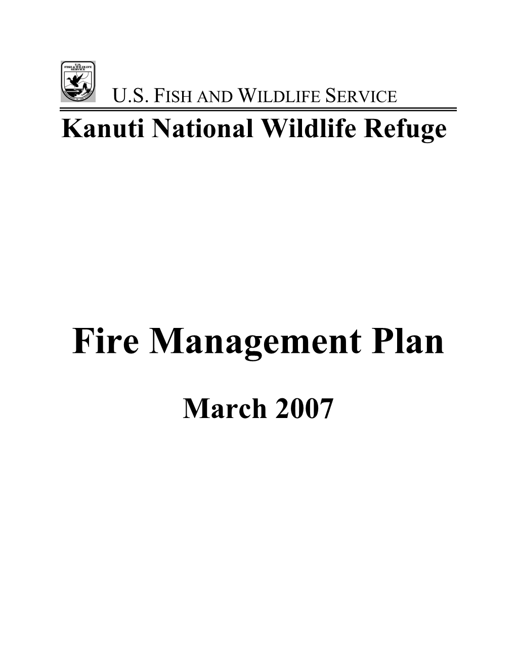 Fire Management Plan