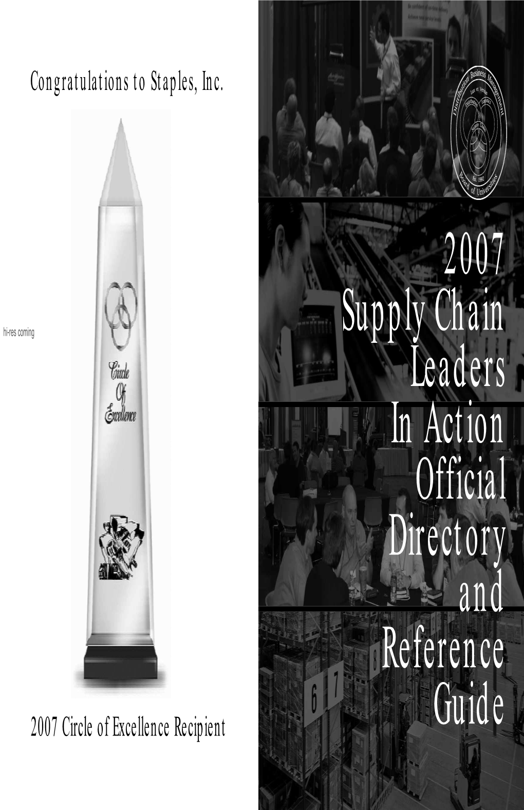 2007 Hi-Res Coming Supply Chain Leaders in Action Official Directory and Reference