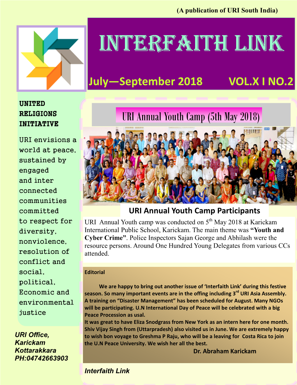 Interfaith Link Newsletter