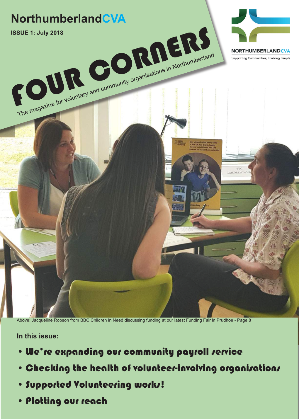 FOUR CORNERS the Magazine for Voluntary and Community Organisations in Northumberland