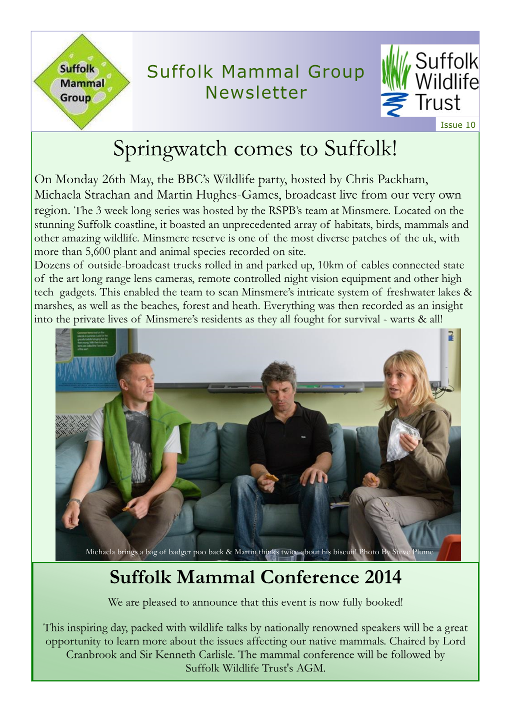 Springwatch Comes to Suffolk!