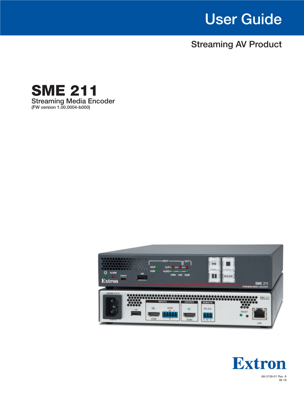 Extron SME 211 User Guide