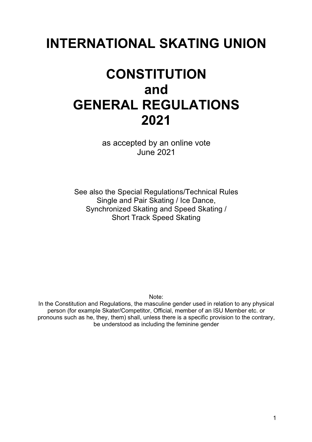 ISU Constitution 2021