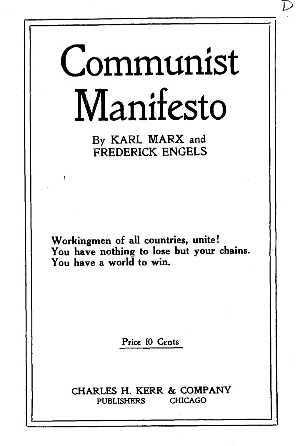 C Ommunist Imanifesto