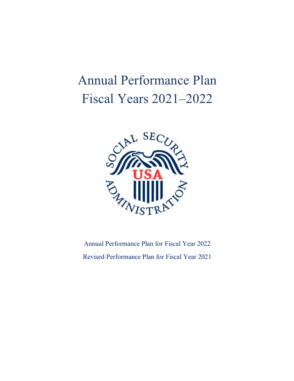 SSA Fys 2021-2022 Annual Performance Plan
