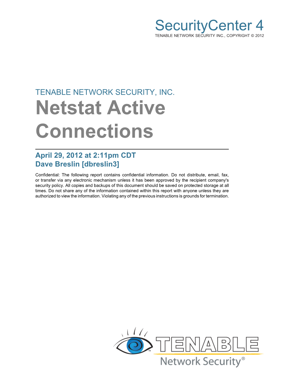 Netstat Active Connections