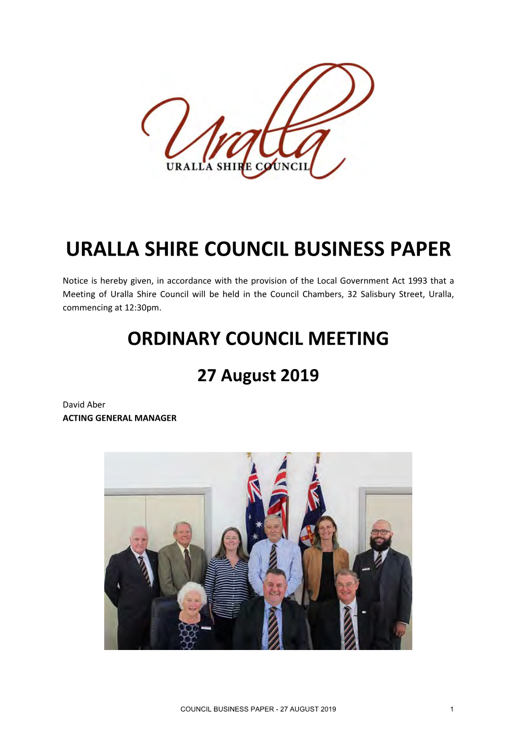 Uralla Shire Council Business Paper