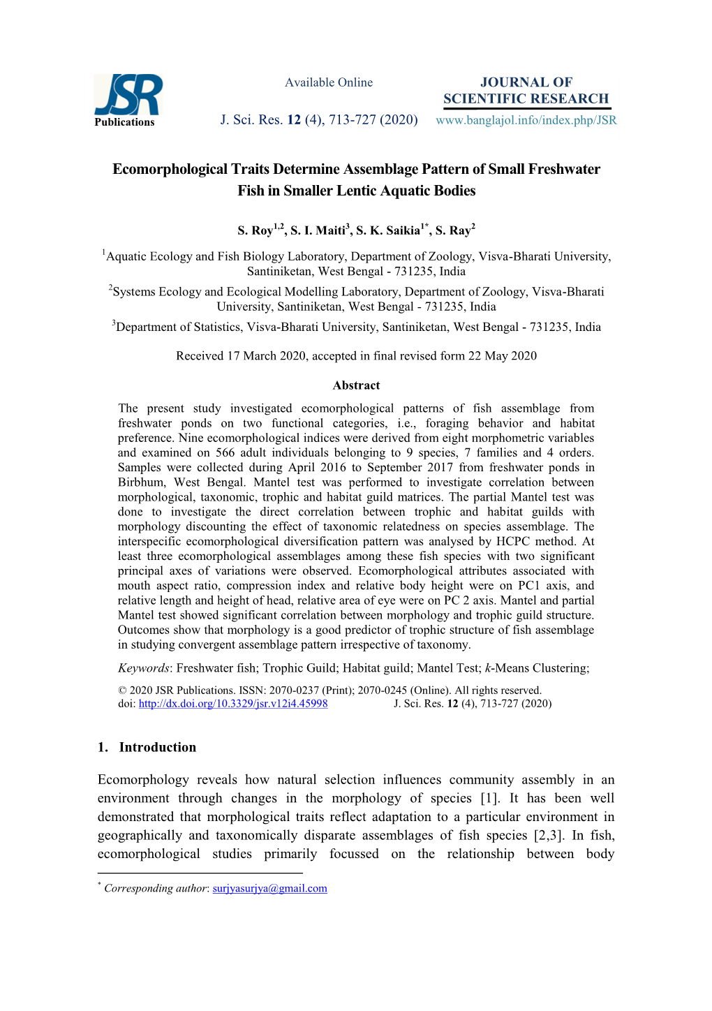 Nematic Van Der Waals Free Energy