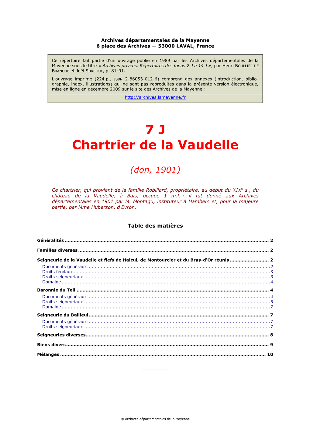 7 J Chartrier De La Vaudelle