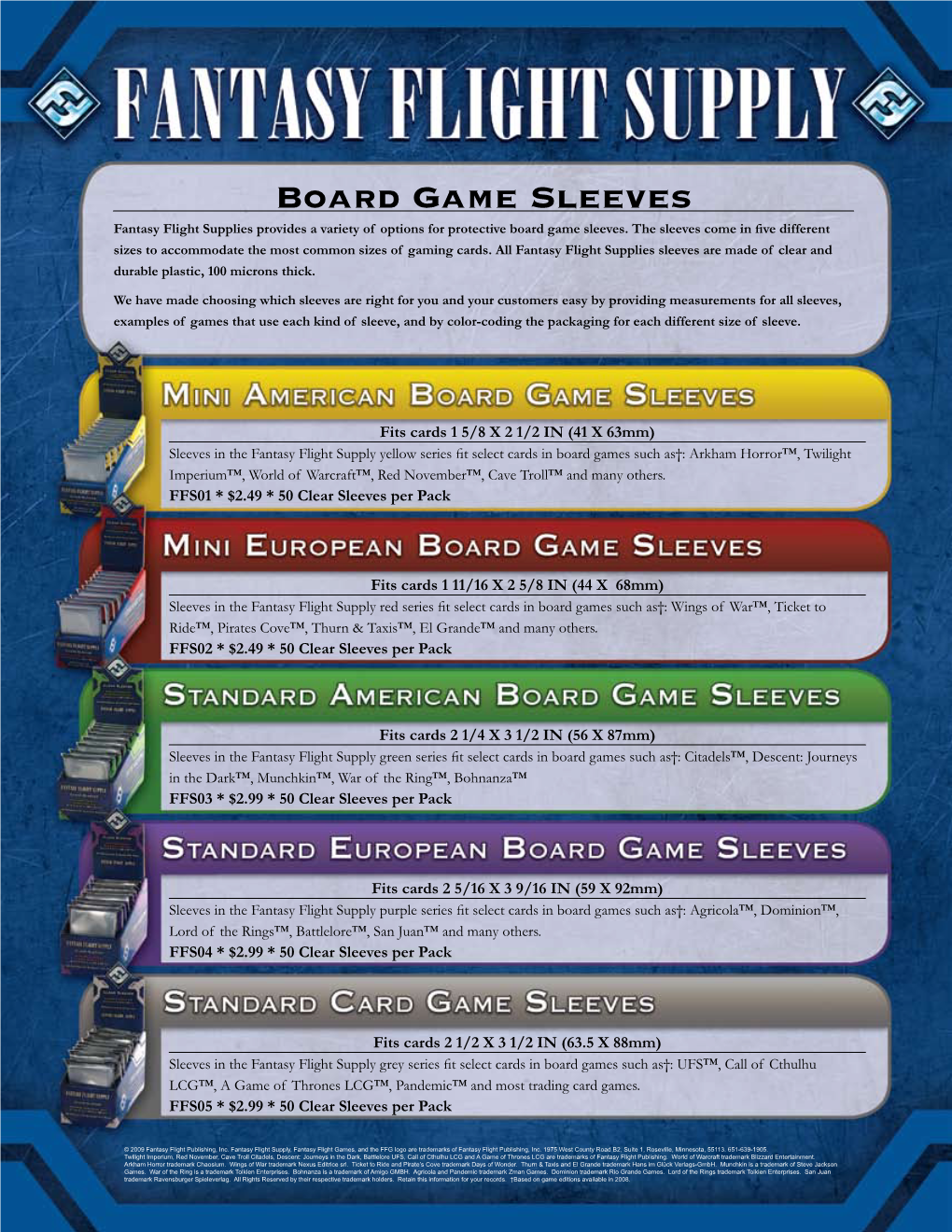 Board Game Sleeves Fantasy Flight Supplies Provides a Variety of Options for Protective Board Game Sleeves