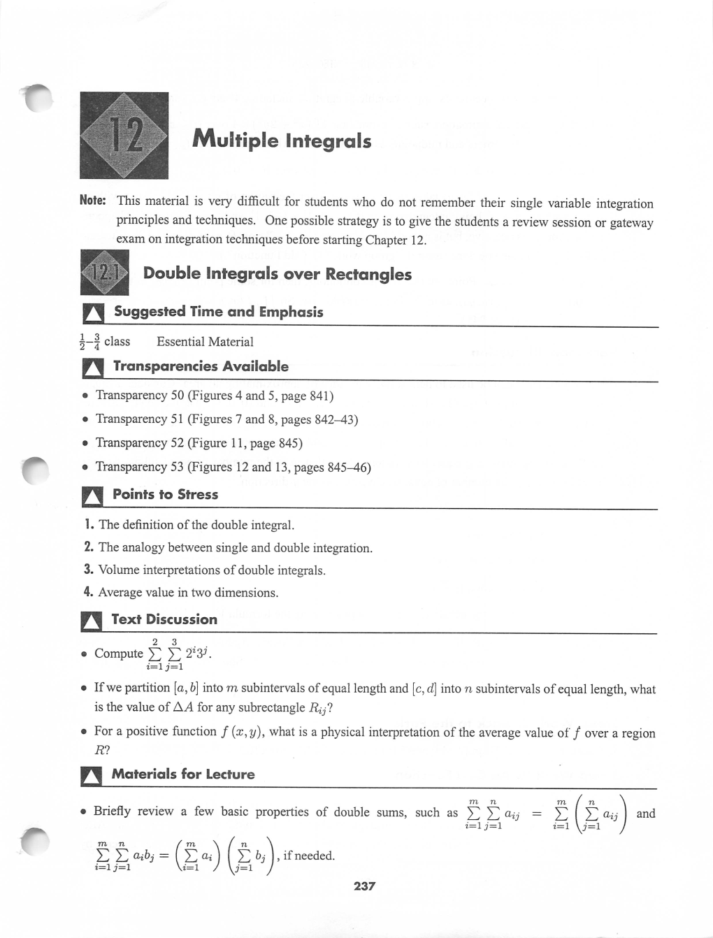 Multiple Integrals