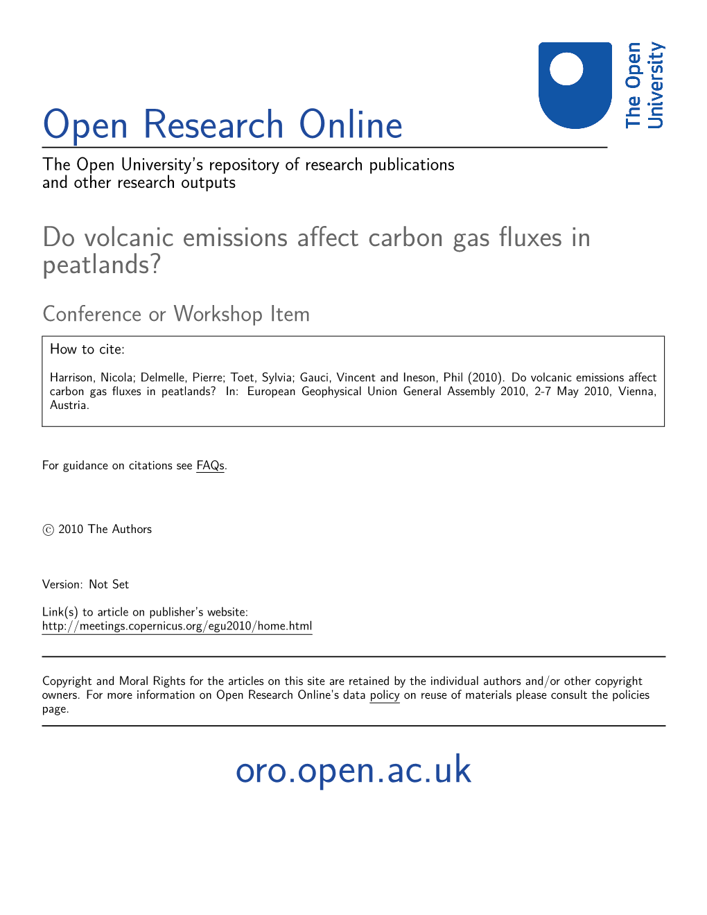 Open Research Online Oro.Open.Ac.Uk