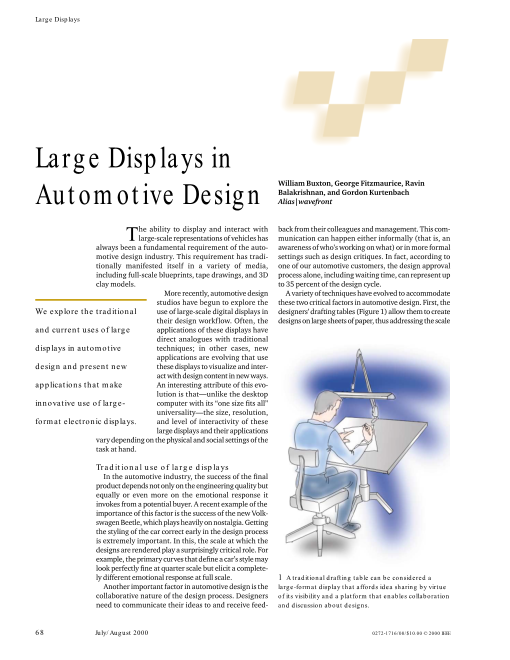 Large Displays in Automotive Design