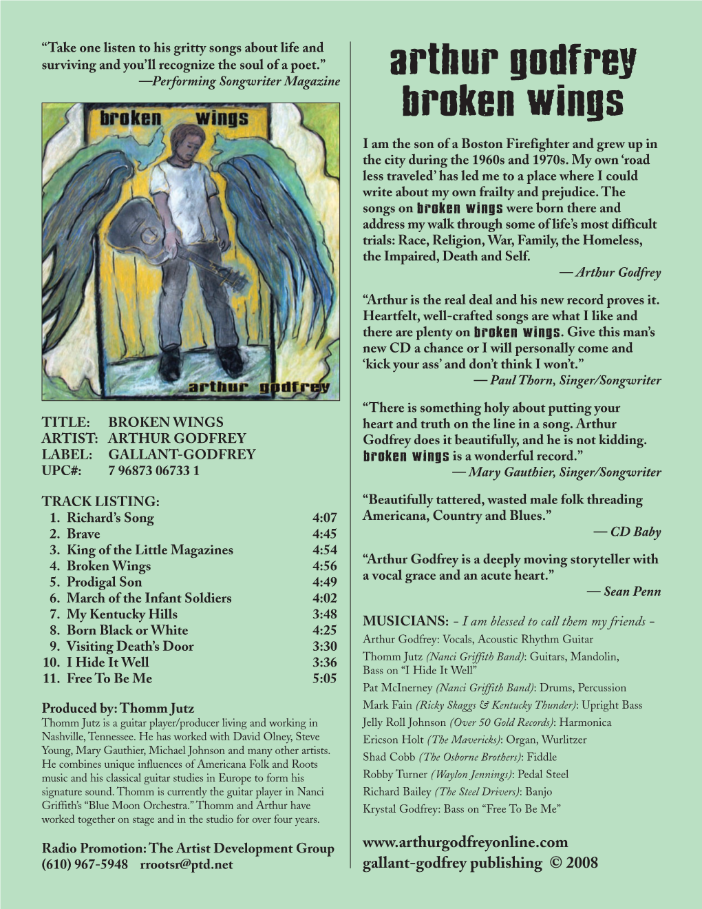 Arthur Godfrey Broken Wings