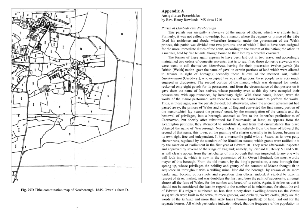 Appendix a Antiquitates Parochiales by Rev