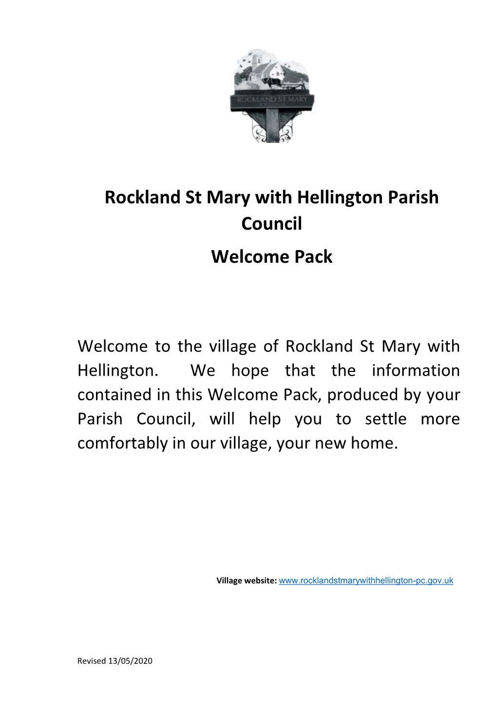 Rockland St Mary with Hellington Parish Council Welcome Pack