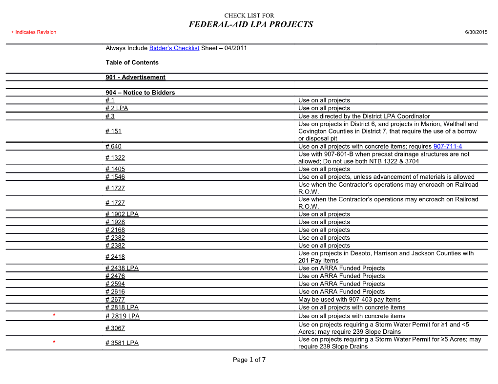 Federal-Aid Lpa Projects