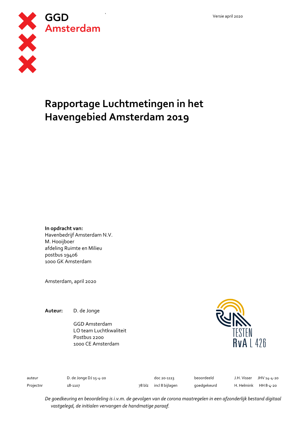 Bekijk Rapportage Luchtkwaliteit 2019