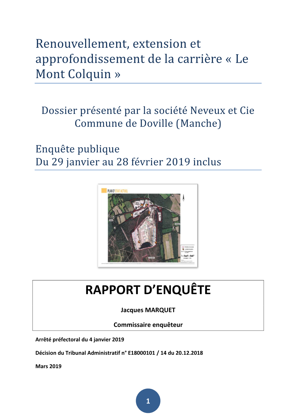 Rapport D'enquête